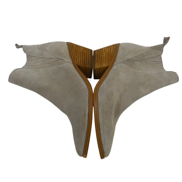 Marc Fisher Teona Pointed Toe Ankle Boot Size 8.5 Light Gray/Taupe #1446 - Picture 8 of 10